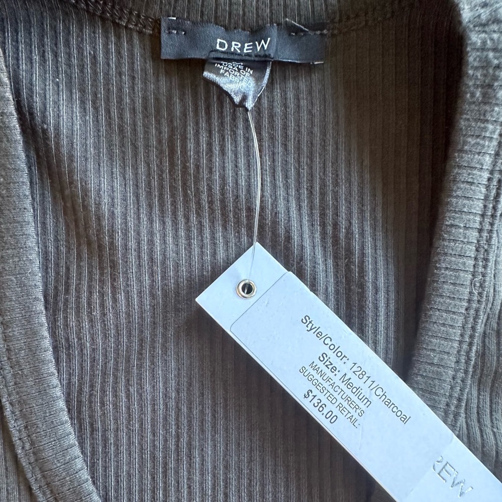 DREW Charcoal Gray Bodysuit - Picture 3 of 5